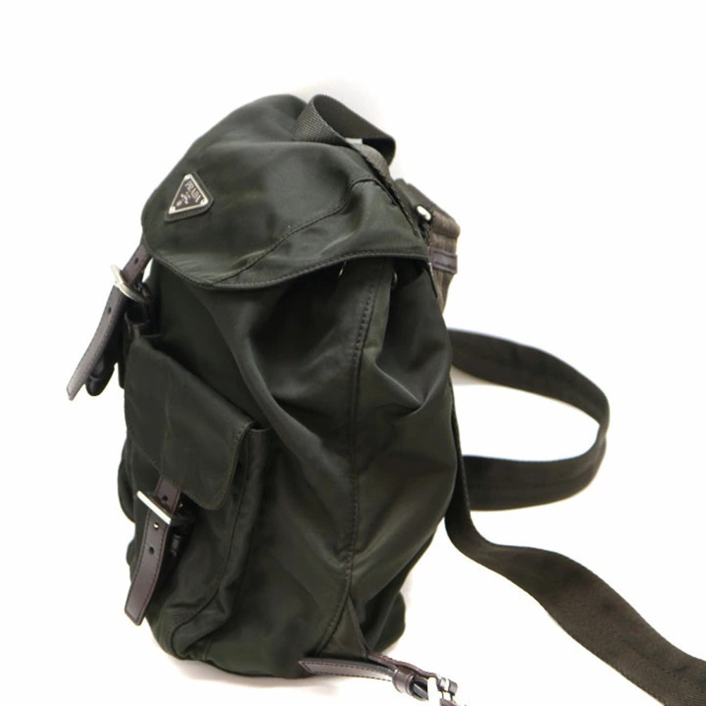 PRADA Backpack Rucksack Daypack Rucksack Green Bag - Picture 4 of 6
